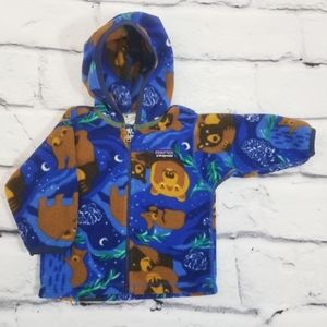 Patagonia Baby 6m Goodnight Bear fleece zip up
